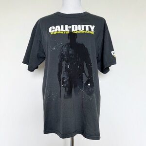 Call of Duty Infinite Warfare Video Game T-Shirt Mens Large Gray Yellow Gift